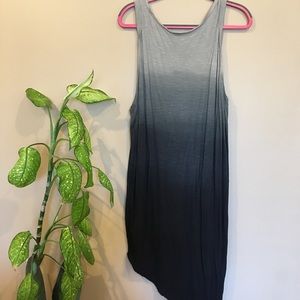 Dip dye raw hem urban outfitters dress